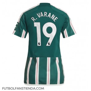 Manchester United Raphael Varane #19 Segunda Equipación Mujer 2023-24 Manga Corta